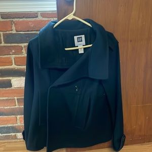 Black pea coat from the Gap